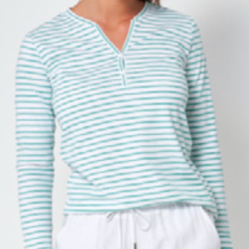 New‎ Striped French Inspired Cotton Long sleeve Tee